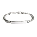 NAJO Cuban Men’s Silver ID Chain Bracelet B9011