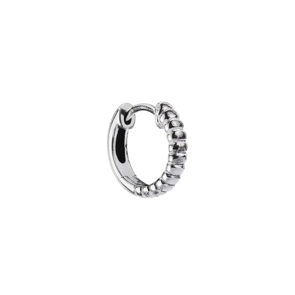Dualis Men’s Silver Earring E9003