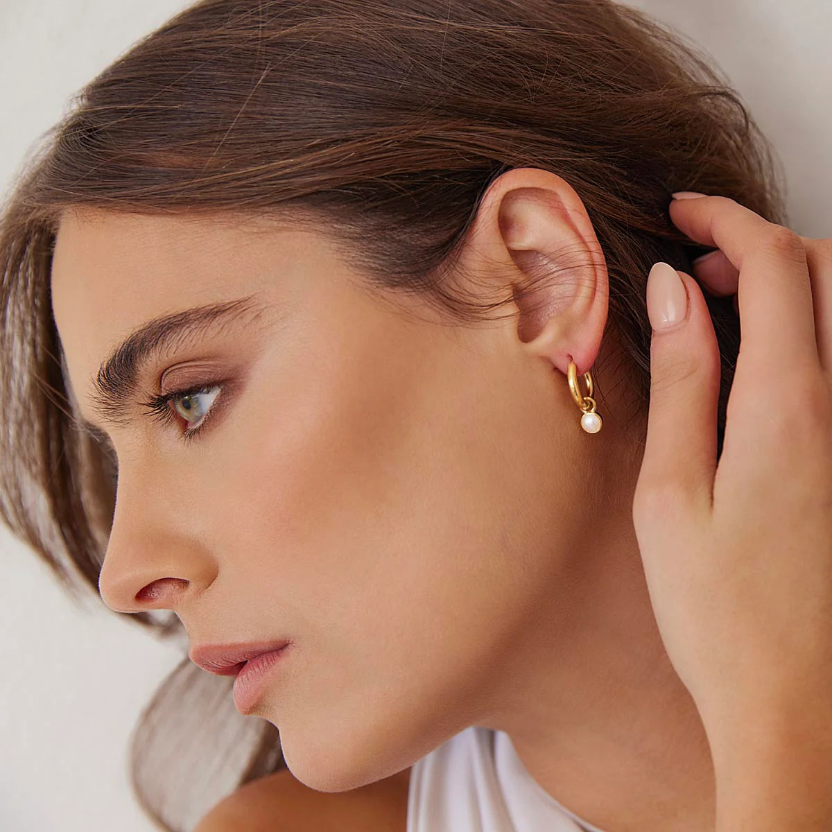 NAJO Heavenly Pearl Earring Gold Plated E6540
