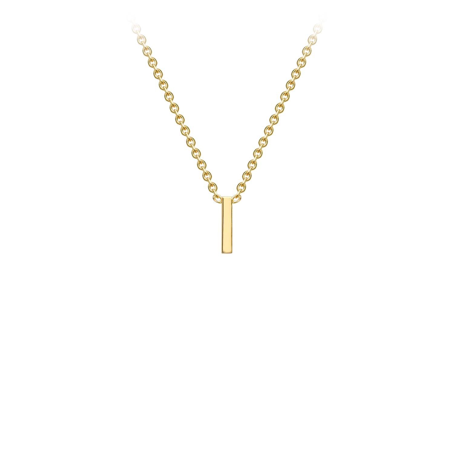 1 9K YLW GOLD INITIAL 'I' N/L 38+5cm 1.19.0158
