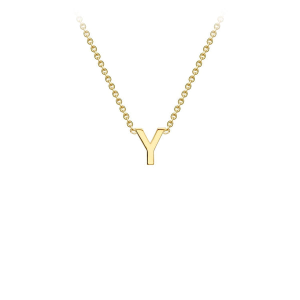 9ct Yellow Gold 'Y' Initial Adjustable Letter Necklace 38/43cm