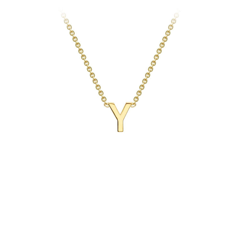 9ct Yellow Gold 'Y' Initial Adjustable Letter Necklace 38/43cm