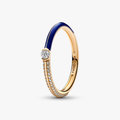 14k gold-plated ring with blue enamel an 162528C01-60 (High Resolution)