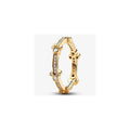 Disney Mickey and Minnie 14k gold-plated ring with clear cubic zirconia 162957C01 (High Resolution)