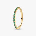 14k gold-plated ring with ocean green crystal 162999C03-52 (High Resolution)