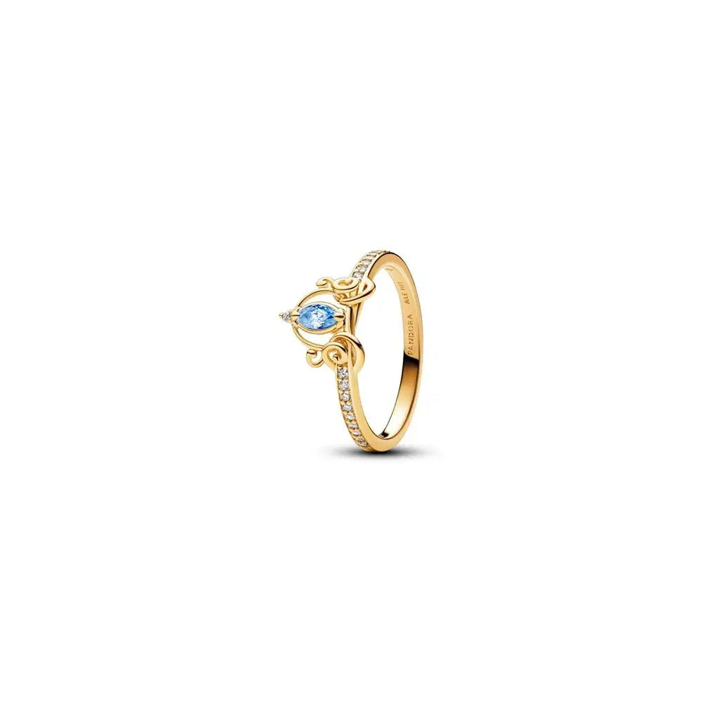 Disney Cinderella 14k gold-plated ring w 163059C01-54 (High Resolution)