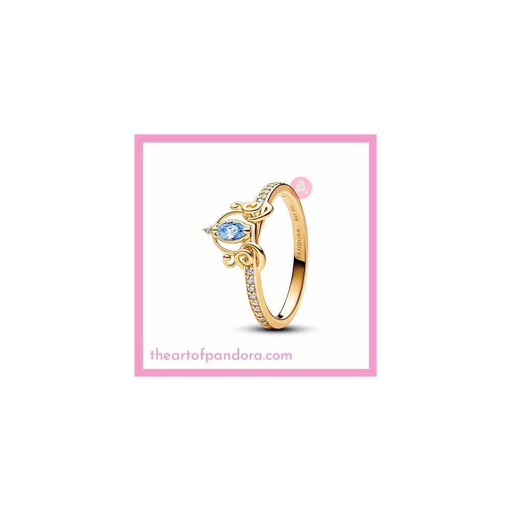 Disney Cinderella 14k gold-plated ring w 163059C01-52 (High Resolution)