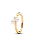 Duo Treated Freshwater Cultured Pearls Ring -54