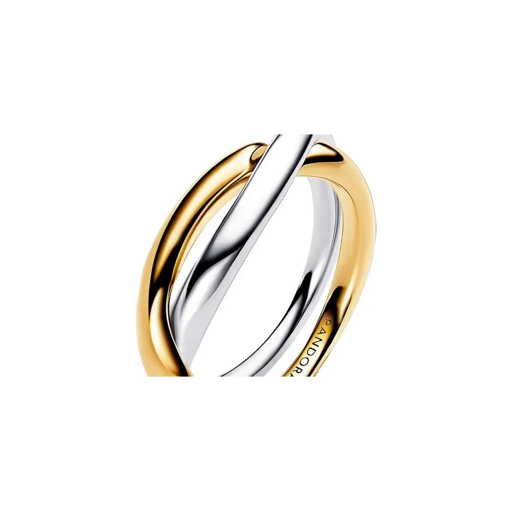 Two-tone Entwined Bands Ring| 163262C00-54 (High Resolution)
