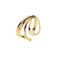 Triple band 14k gold-plated open ring 163284C00-54 (High Resolution)