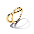 Organically Shaped Infinity Ring 14k Gold-plated 163318C00