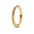Texture 14k gold-plated ring with clear 163322C01-50
