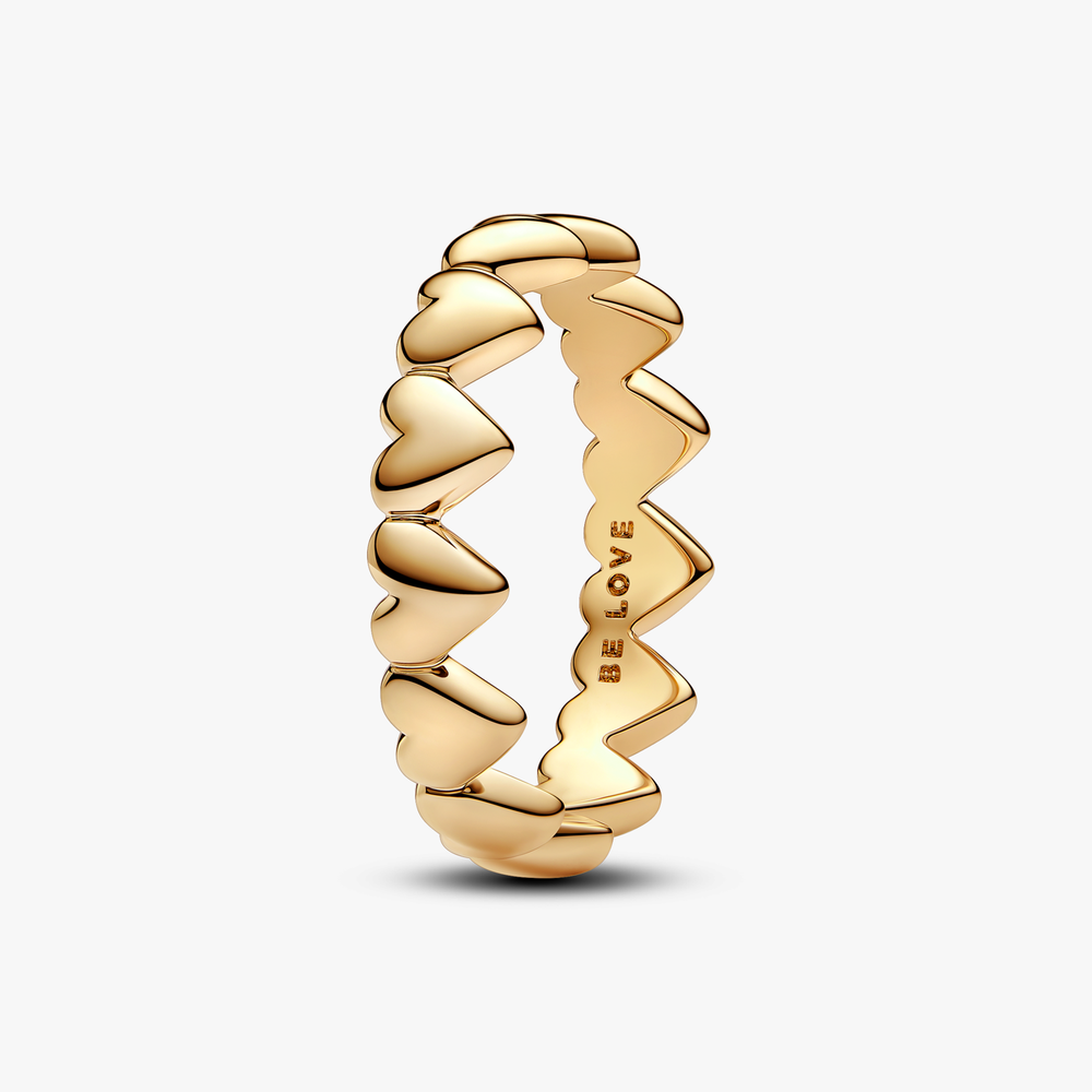 Hearts 14k gold-plated ring 163427C00-52 (High Resolution)