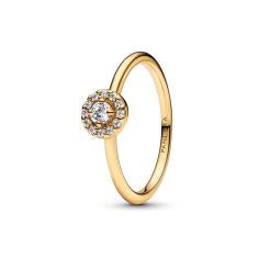 Round Pave Halo Ring 14k Gold-plated ring 163554C01