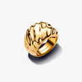 Rippled 14k gold-plated ring 163884C00-56 (High Resolution)