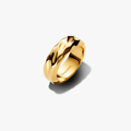 Rippled 14k gold-plated ring 163886C00-56 (High Resolution)