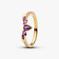 Disney Frozen Anna 14k gold-plated ring with violet purple crystal and clear cubic zirconia 164135C01 (High Resolution)
