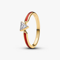Marvel Iron Man 14k gold-plated ring with clear cubic zirconia and red enamel 164211C01 (High Resolution)