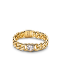 Heart Cuban Chain Ring