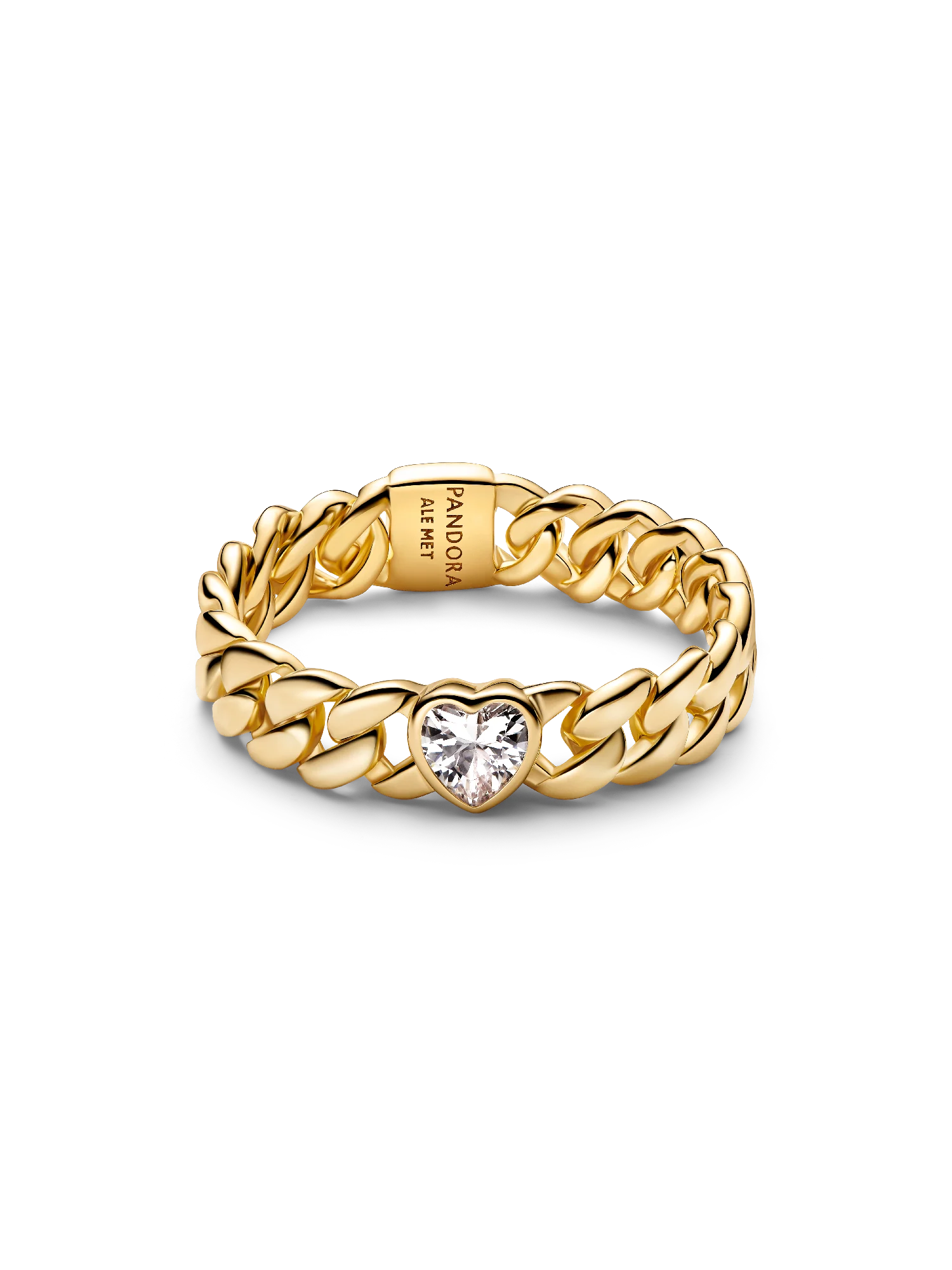 Heart Cuban Chain Ring