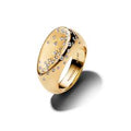 14k gold-plated ring with clear cubic zirconia 164671C01-54