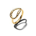 14k gold-plated ring with clear cubic zirconia 164676C01-58
