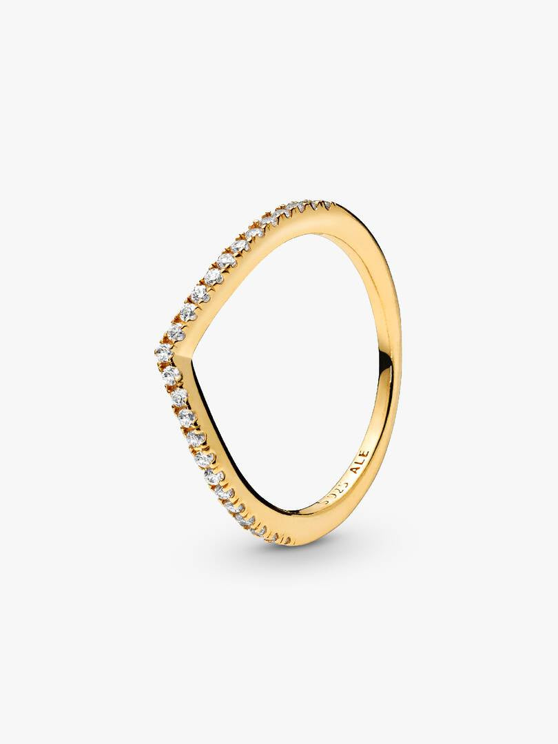 Pandora Shine Sparkling Wishbone Ring w 168758C01-62