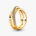 Pandora Shine Logo Looped Ring w Clear C 169057C01-52 (High Resolution)