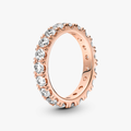 14k Rose gold-plated ring with clear cub 180050C01-52 (High Resolution)