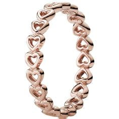 PANDORA Rose Linked Love Heart Ring 180177-50