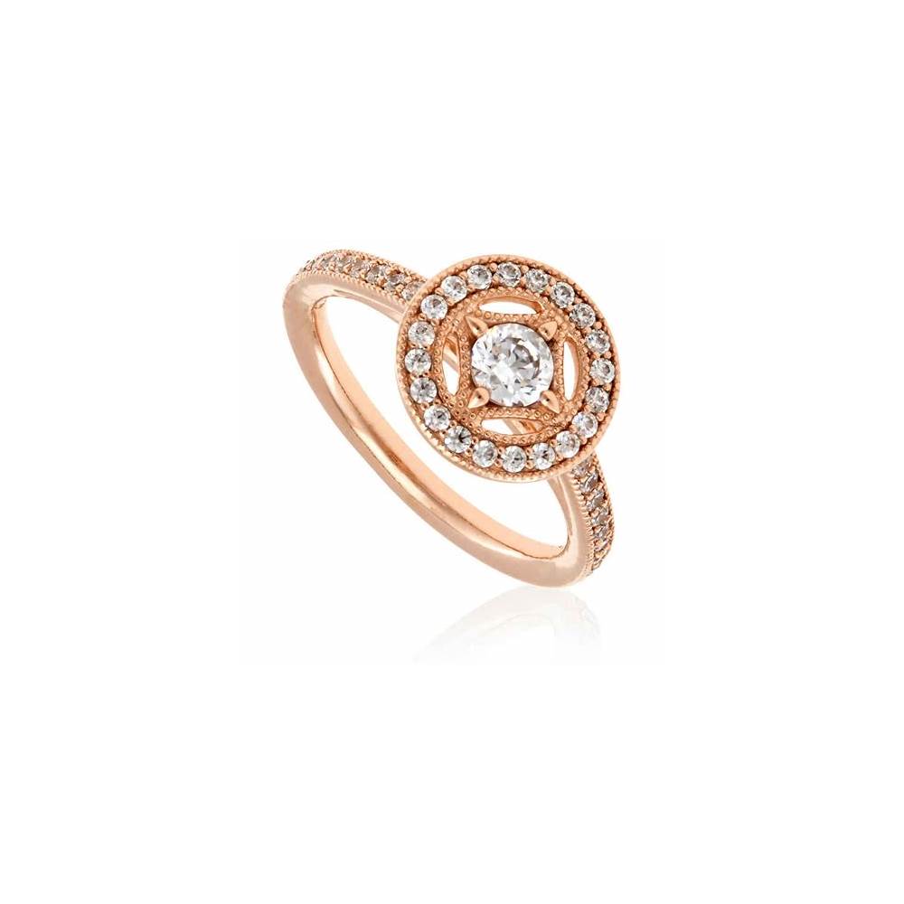 PANDORA Rose Vintage Allure Ring with Cl 181006CZ-52 (High Resolution)
