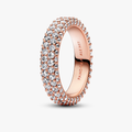 Pandora Timeless Pav?Double-row Ring| 182629C01-60 (High Resolution)