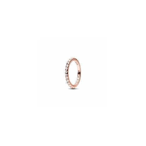 14k Rose gold-plated pyramid studded rin 182800C01-50 (High Resolution)