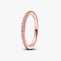 14k Rose gold-plated ring with fancy fai 182999C01-56 (High Resolution)