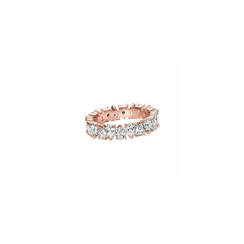 14k Rose gold-plated ring with clear cubic zirconia 183021C01-56 (High Resolution)