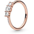 PANDORA Rose Sparkling Elegance Ring w C 186242CZ-50