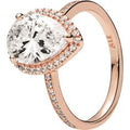 PANDORA Rose Radiant Teardrop Ring with 186251CZ-48