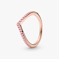 Wishbone 14k rose gold-plated ring with 186316C02-64 (High Resolution)