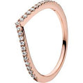 PANDORA Rose Shimmering Wish Ring w CZ 186316CZ-44