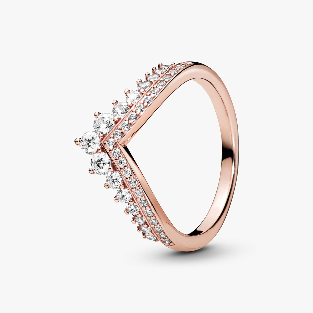 Pandora Rose Princess Wishbone Ring w Cl 187736CZ-56 (High Resolution)