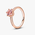Pandora Rose Pink Sparkling Crown Ring w 188289C01-60 (High Resolution)