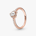 Pandora Rose Sparkling Elevated Heart Ring w CZ 188421C02-58 (High Resolution)