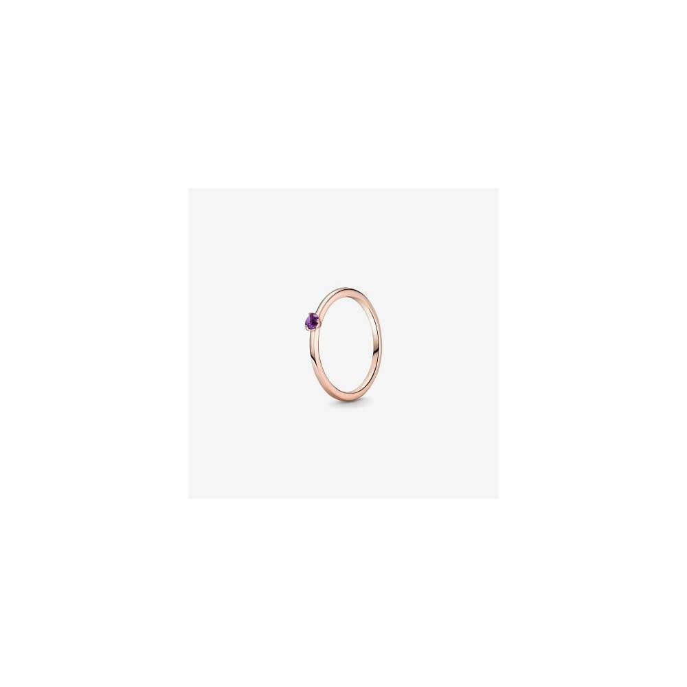 Pandora Rose Solitaire Ring w Purple Cry 189259C06-52 (High Resolution)
