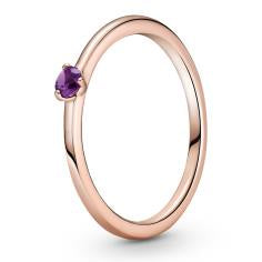 Pandora Rose Solitaire Ring w Purple Cry 189259C06-52