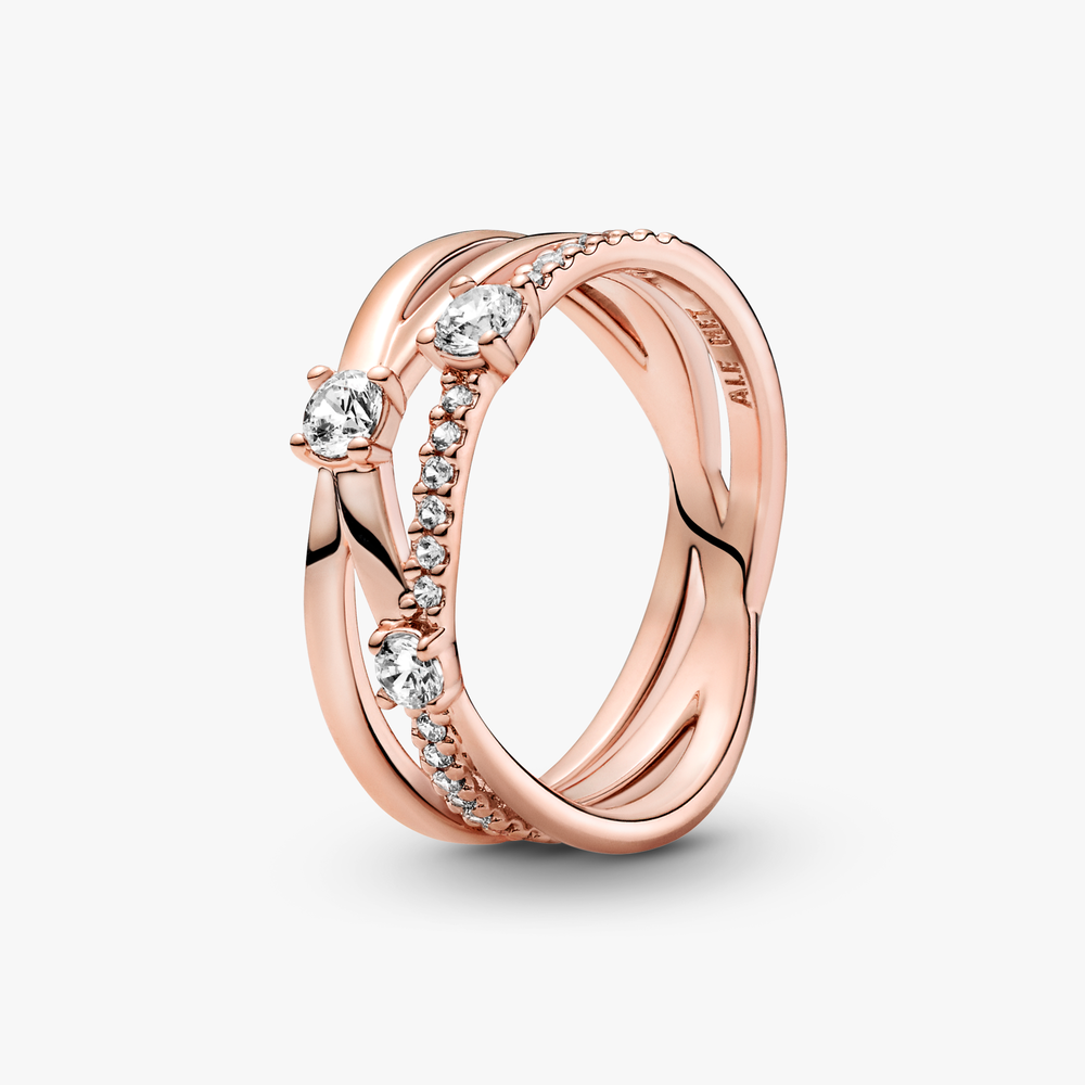 Pandora Rose Sparkling Triple Band Ring w CZ 189400C01-60 (High Resolution)