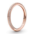 Pandora Me 14k Rose Gold Plated Pave Rin 189679C01-58