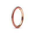 14k Rose gold-plated ring with synthetic 189679C02-52