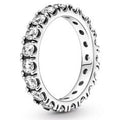 Sterling silver ring with clear cubic zirconia 190050C01