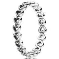 Linked Love Silver Ring Band 190980-54
