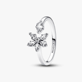 Sparkling Herbarium Cluster Open Ring| 192611C01-58 (High Resolution)